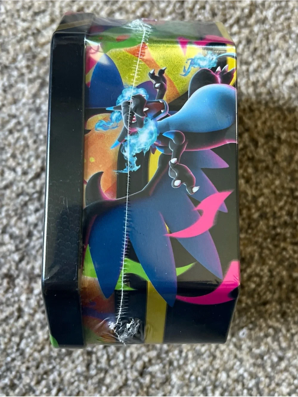 Pokemon TCG Mega Charizard Y EX Tin 4 Booster Packs & Charizard Promo Sealed